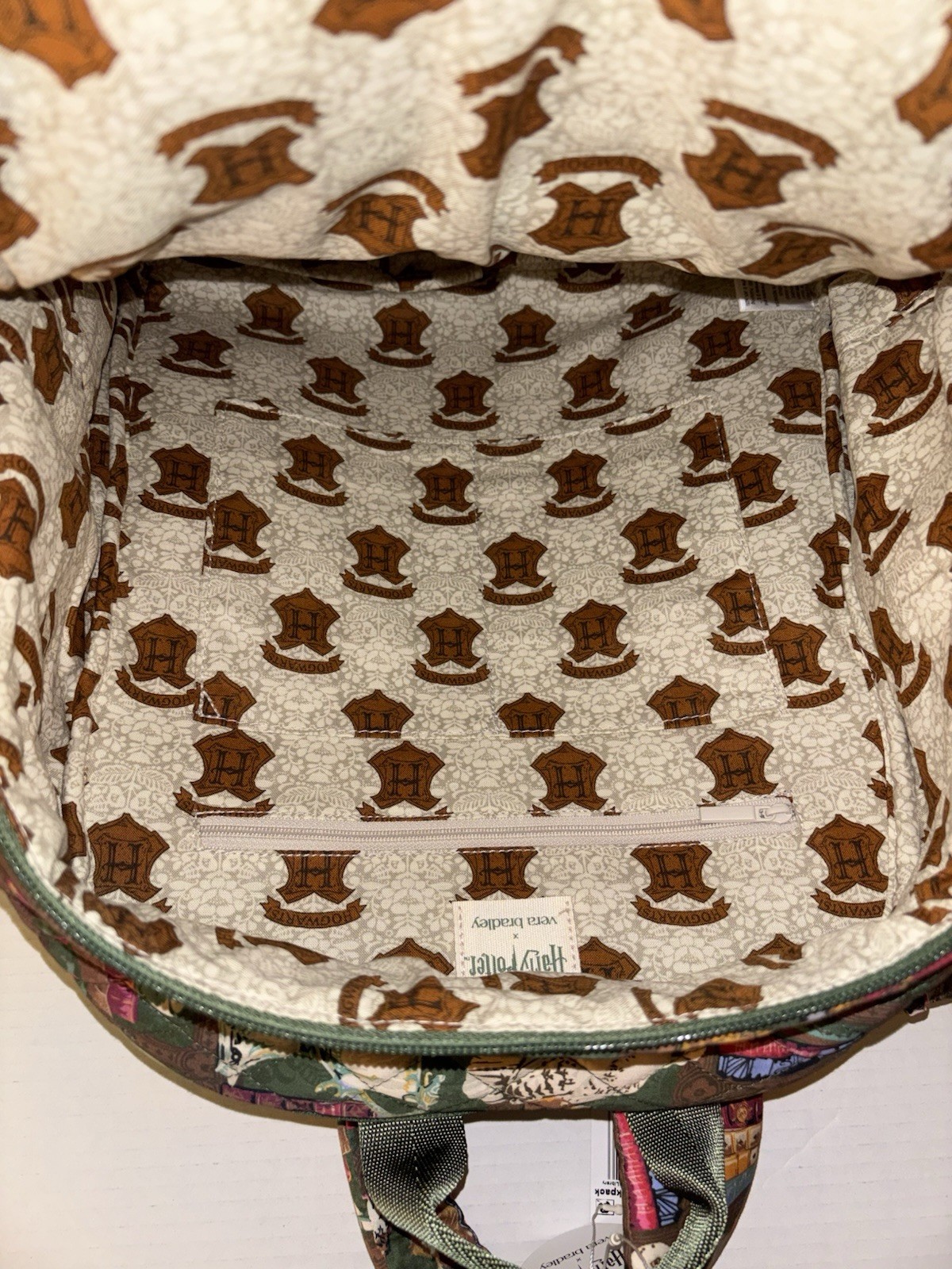 Vera Bradley Bancroft Backpack Bag Harry Potter Hogwarts Library NWT