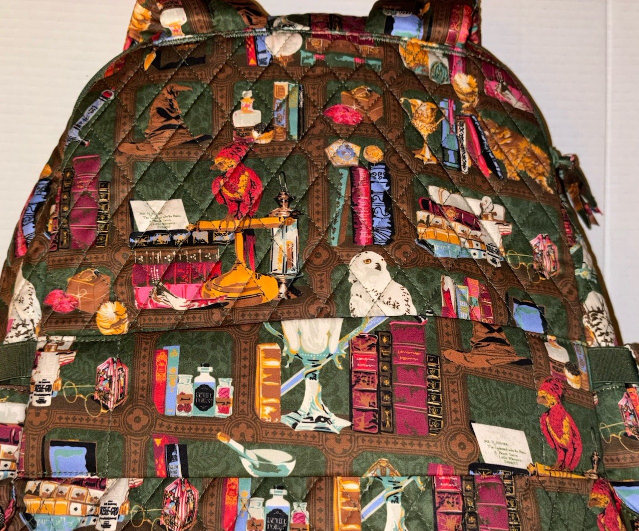 Vera Bradley Bancroft Backpack Bag Harry Potter Hogwarts Library NWT