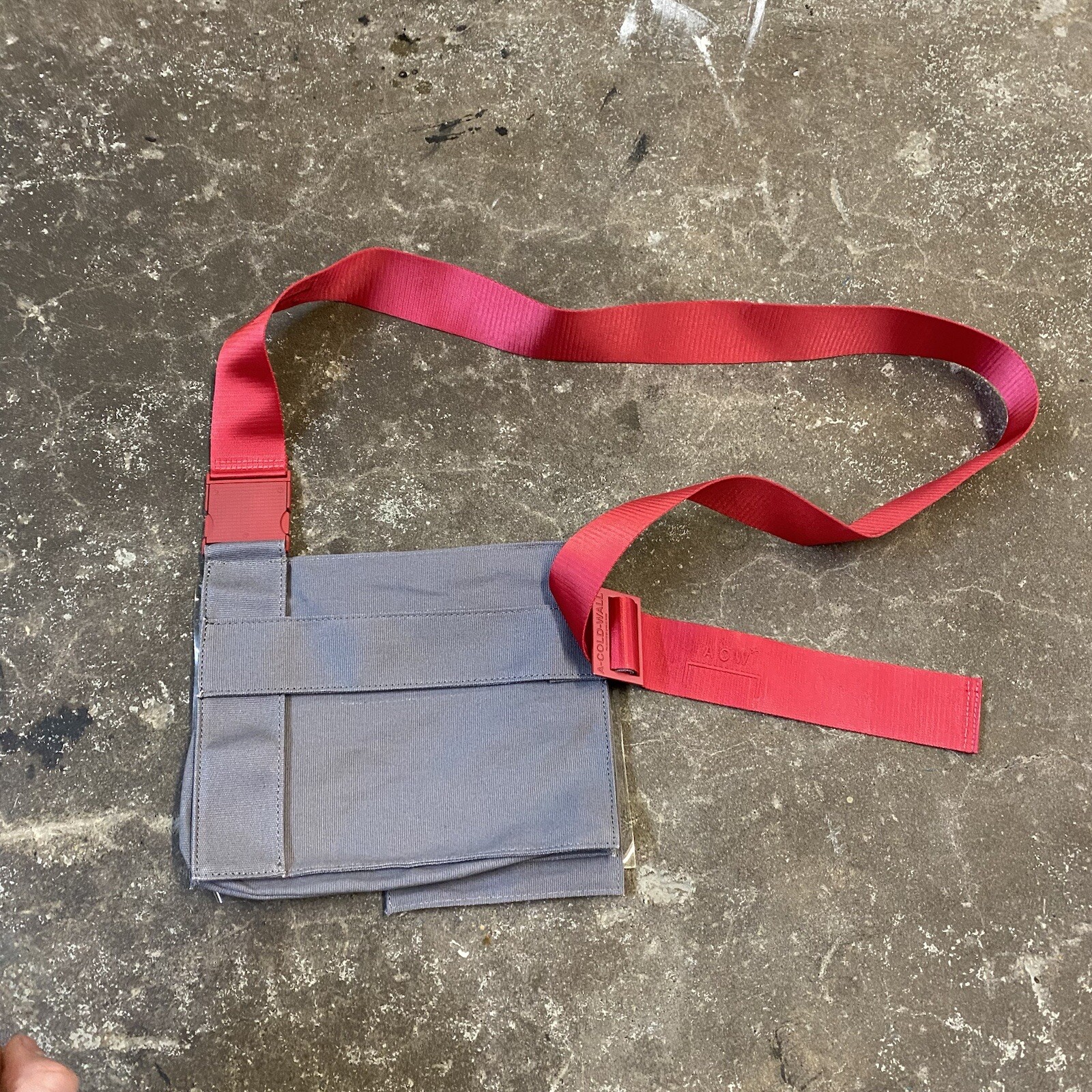 A Cold Wall Utility Shoulder Waist Bag Snap Closure Canvas Streetwear Adjustable