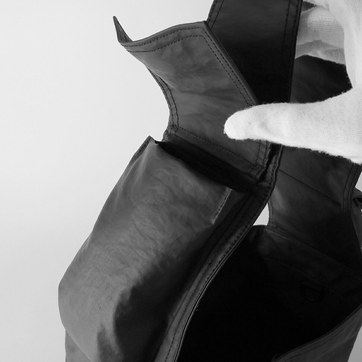 Y-3 Yohji Yamamoto Newspaper S Men’s Nylon Tote Shoulder Bag