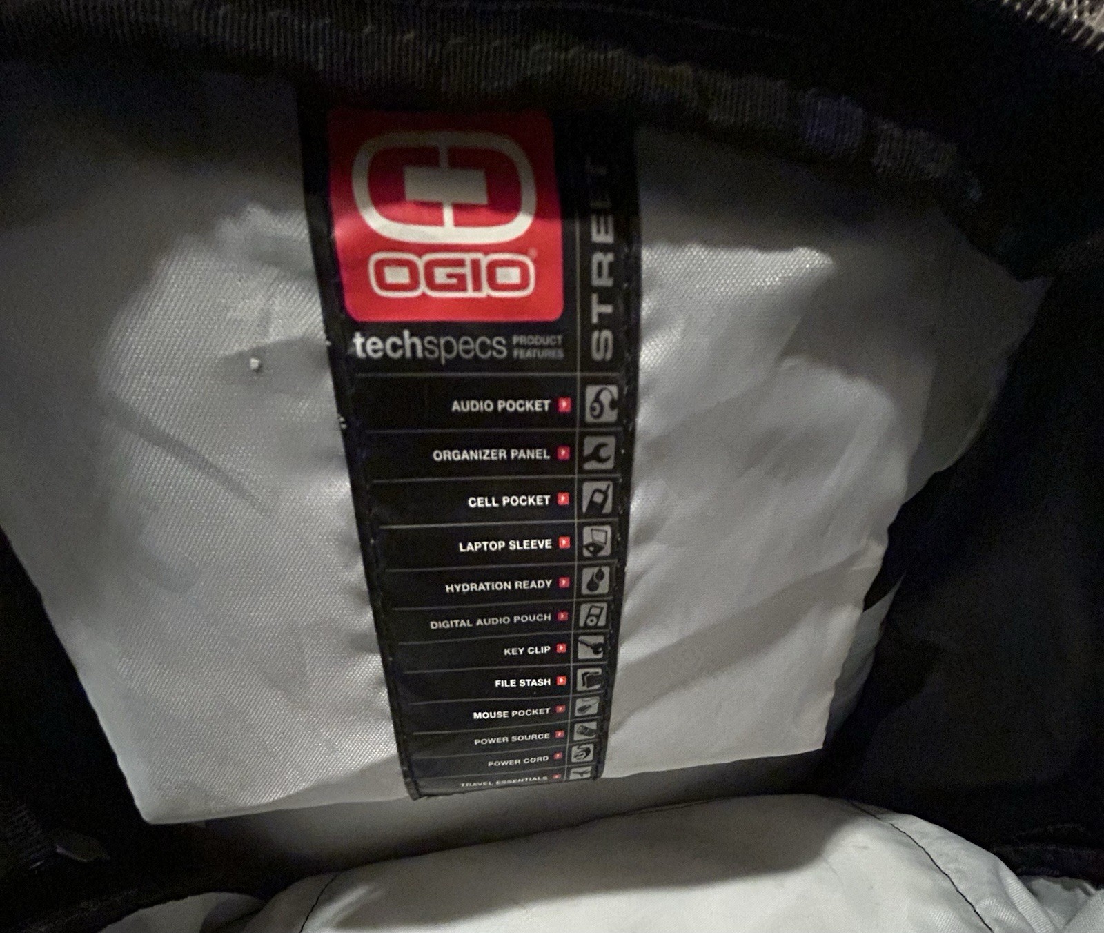 OGIO METRO Tech Backpack Laptop Bag Black Multiple Compartments Organizer Travel