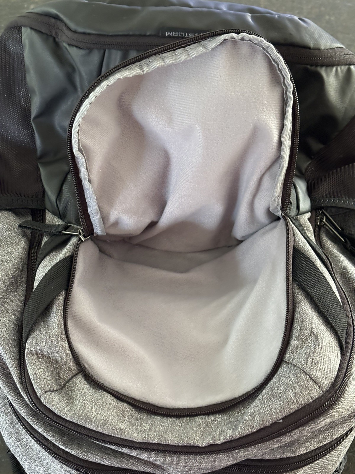 Under Armour Hustle 5.0 Backpack Storm Black Grey Clean Built To Handle Anything