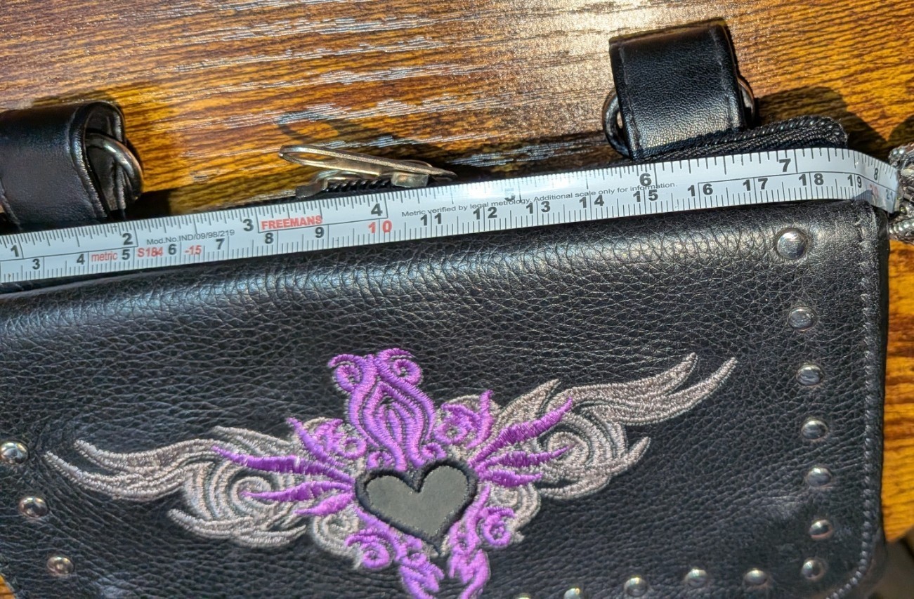 Embroidered Leather Mini Saddle‑Bag Satchel – Artisan‑Made in Pakistan