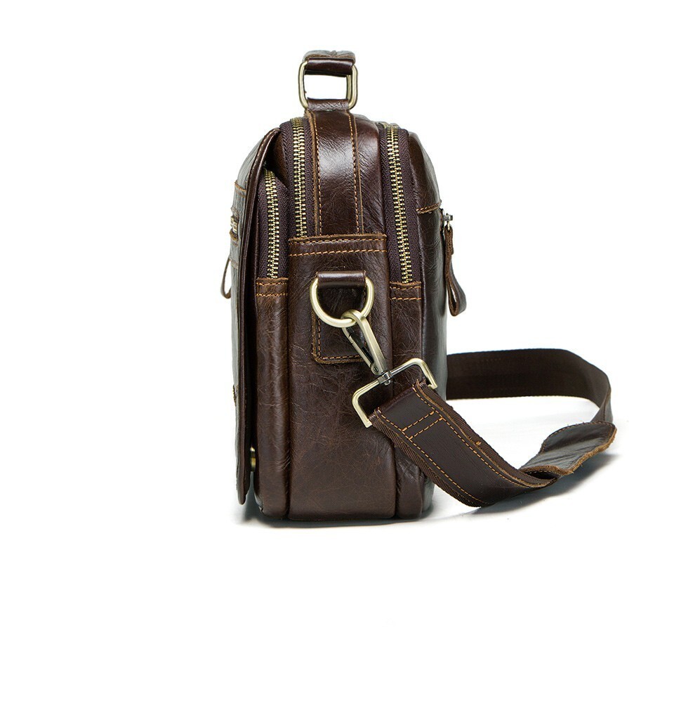 Men Leather Shoulder Bag Messenger Bag Handbag Strap Satchel Fashion