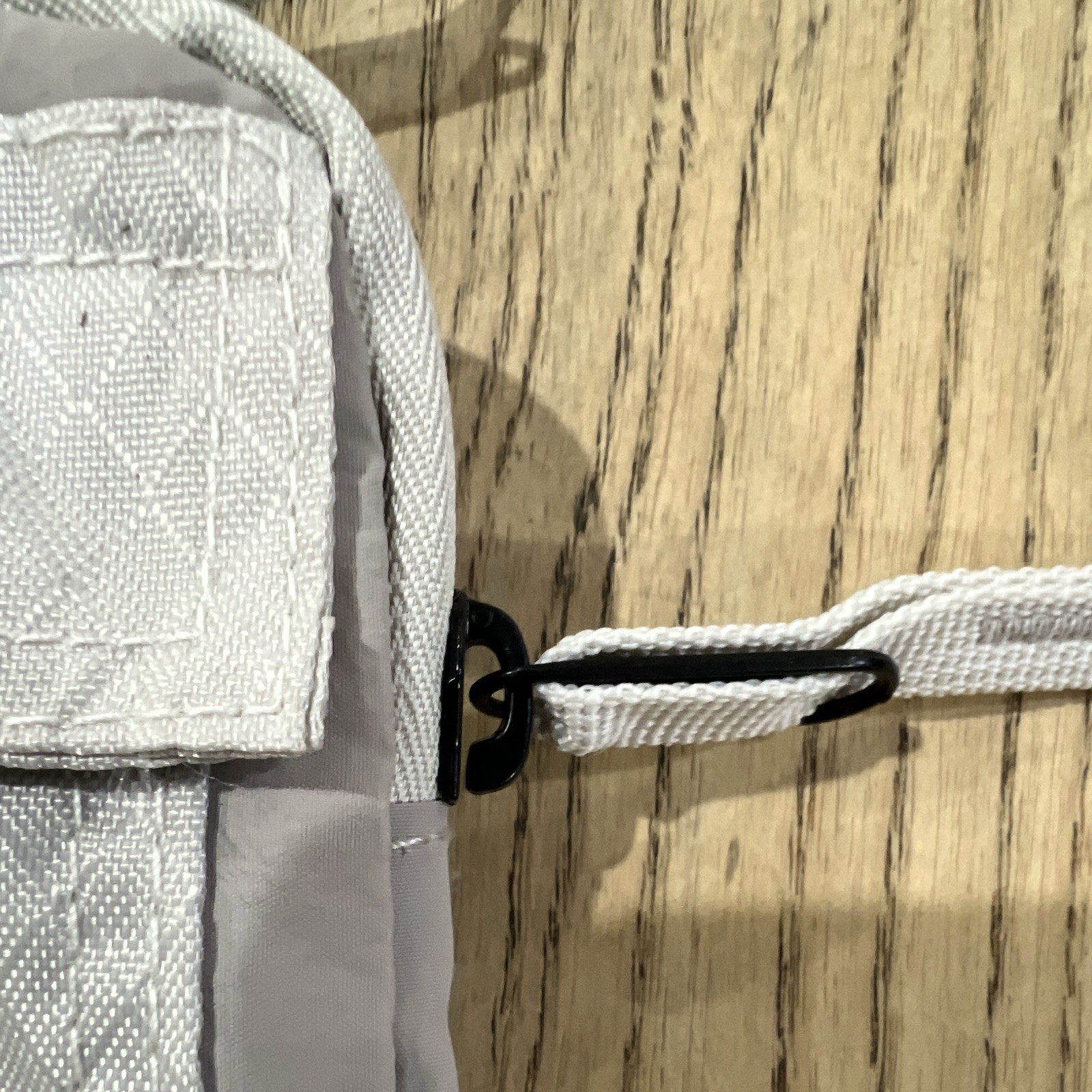 Jordan Jumpman Gray Beige Crossbody Bag Zip Pockets Adjustable Strap Key Chain
