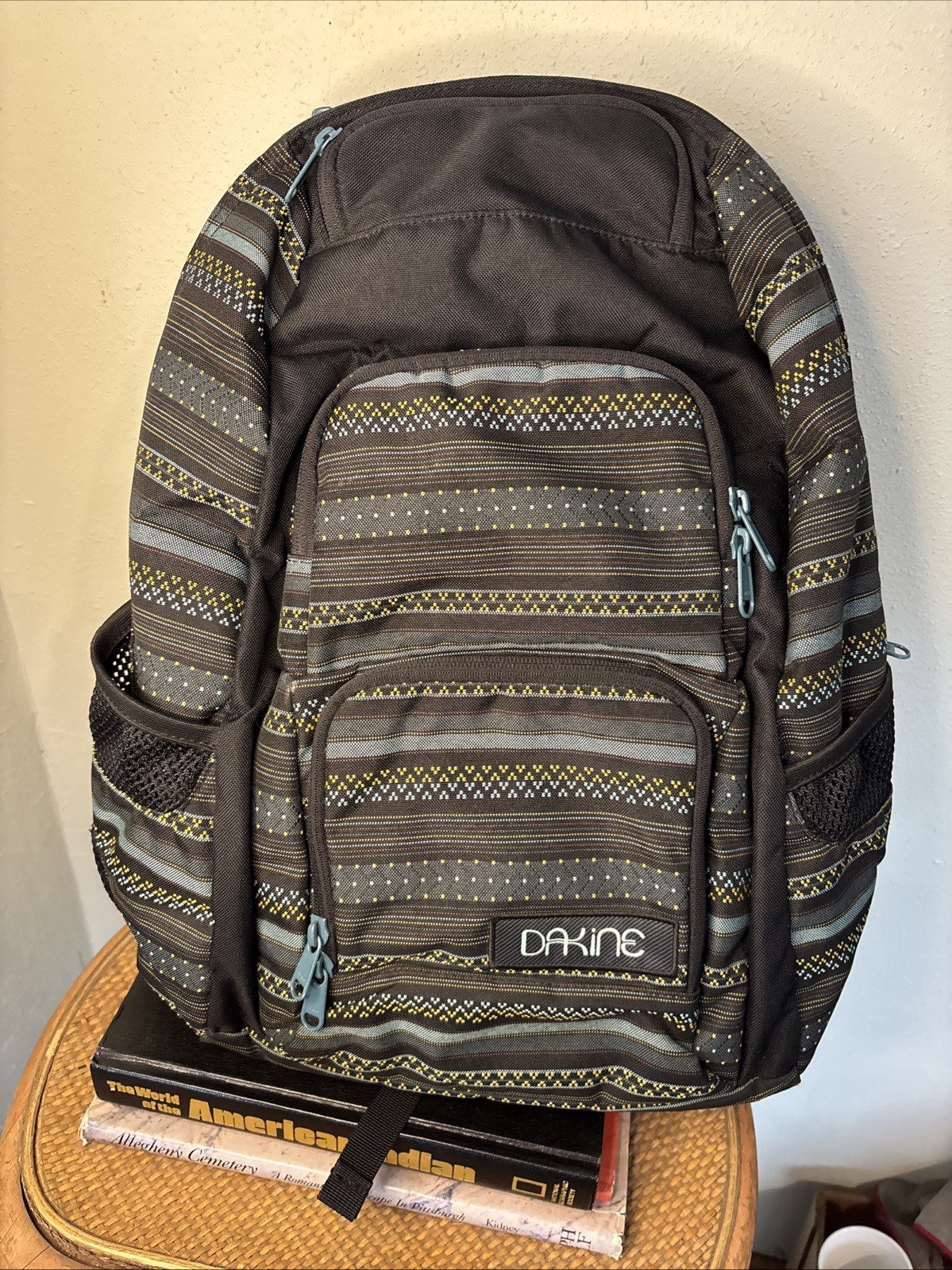 Dakine Laptop Backpack Aztec Multicolor Padded School Travel Bag 18″ Surf Dry