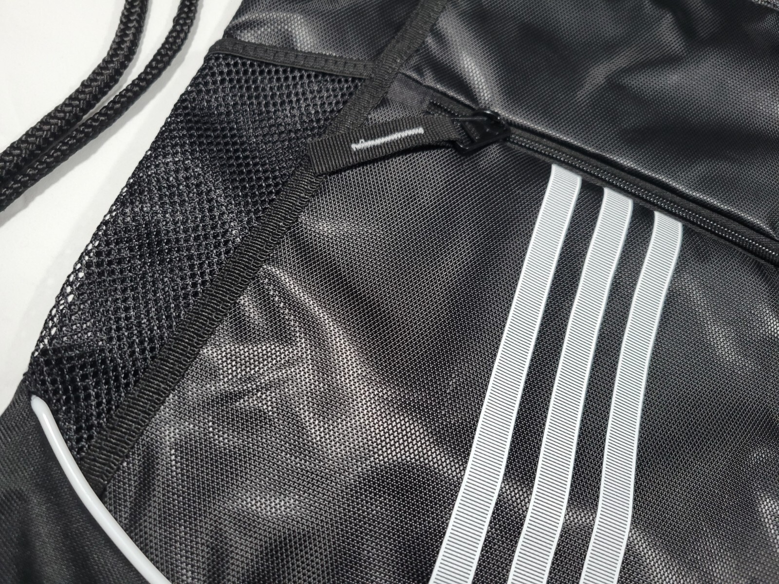 Adidas Alliance II Sackpack Drawstring Bag Zipper Pockets Olive green