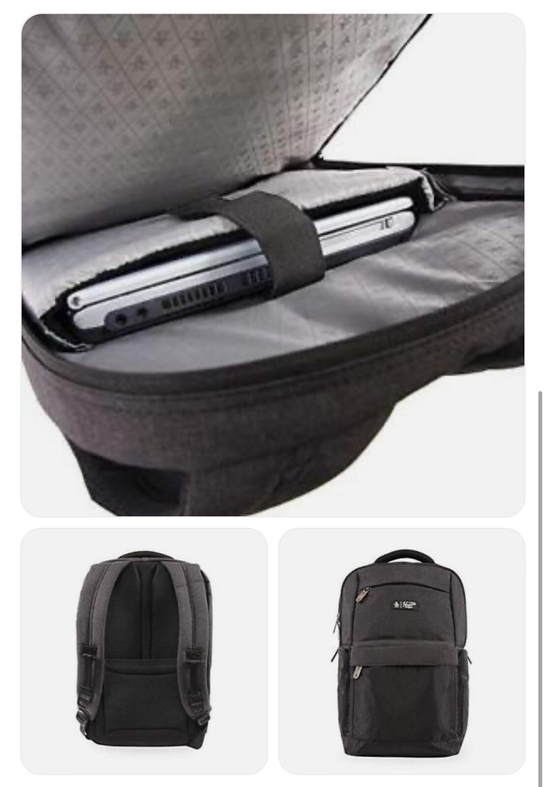 ORIGINAL PENGUIN Laptop Backpack Grey ONE Size