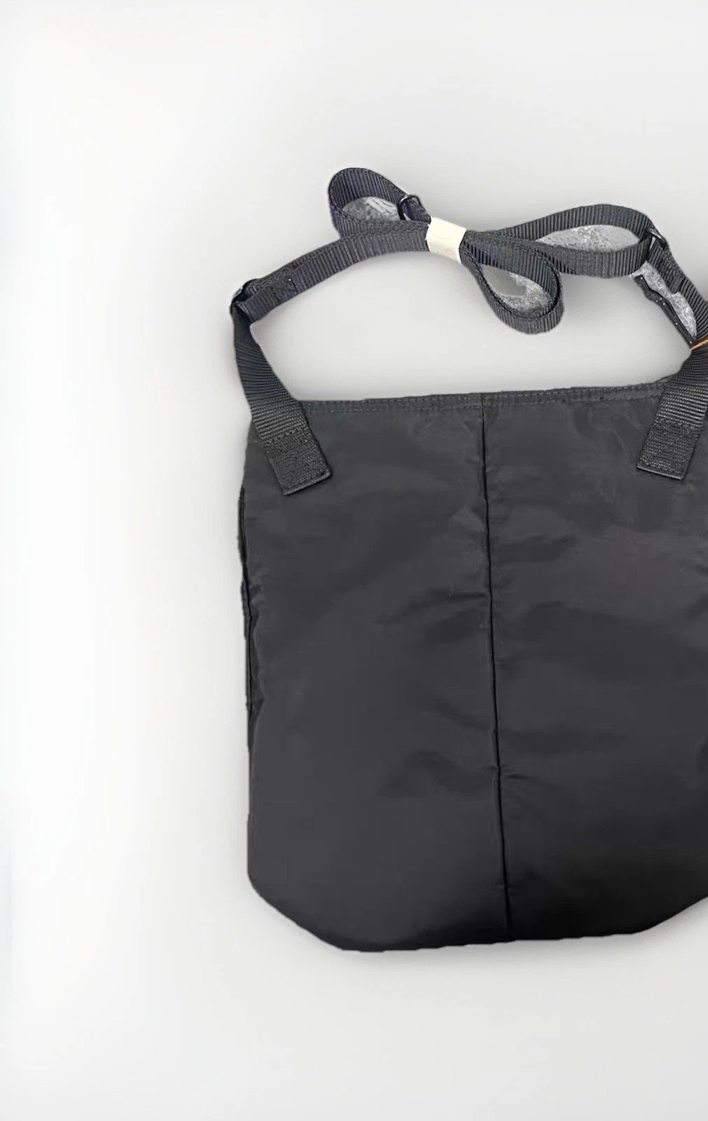 HEAD PORTER Yoshida FORCE Vertical Shoulder Bag Black Removable Pocket Japan