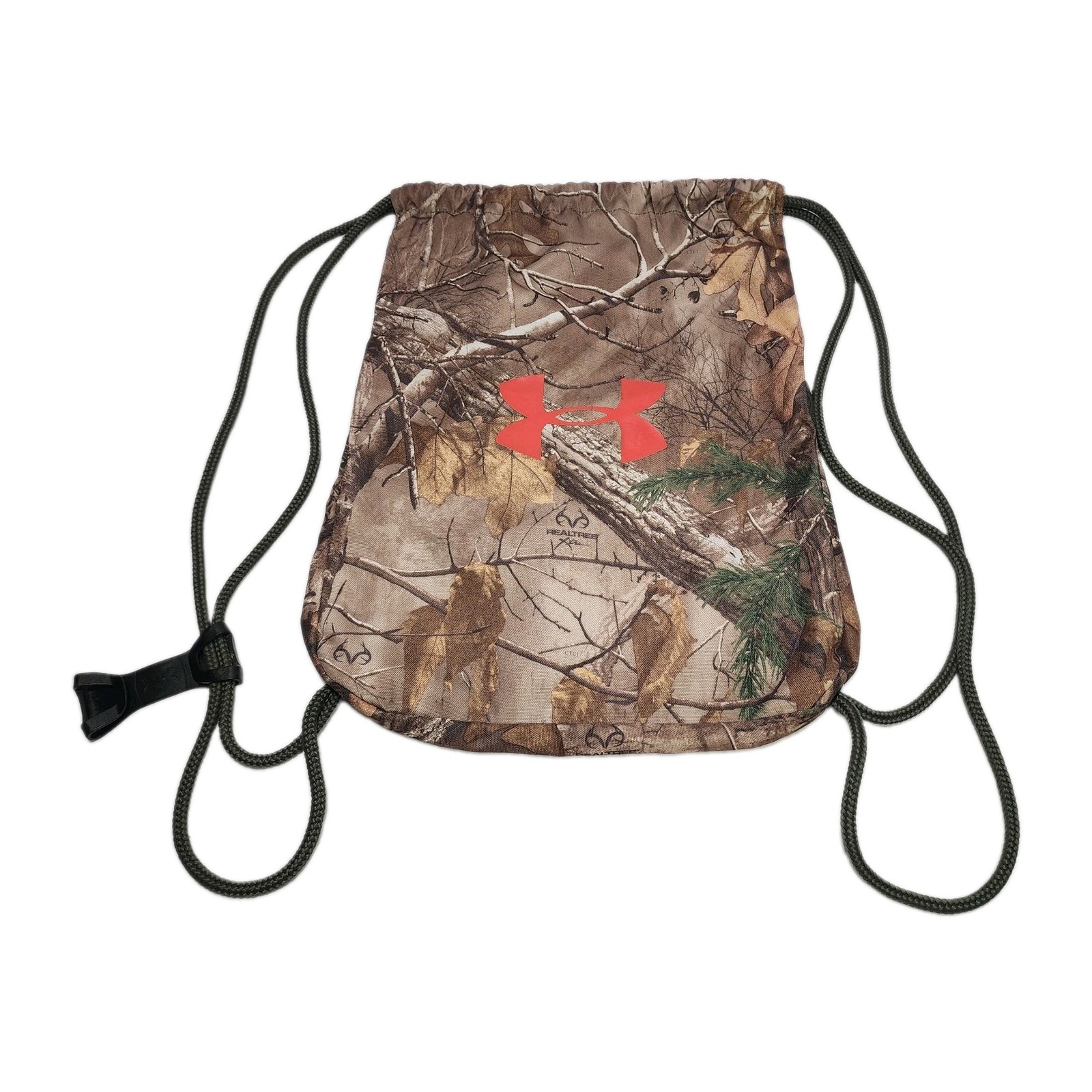 UNDER ARMOUR Drawstring REALTREE CAMO Backpack Sack UA Gym / Hunting Bag