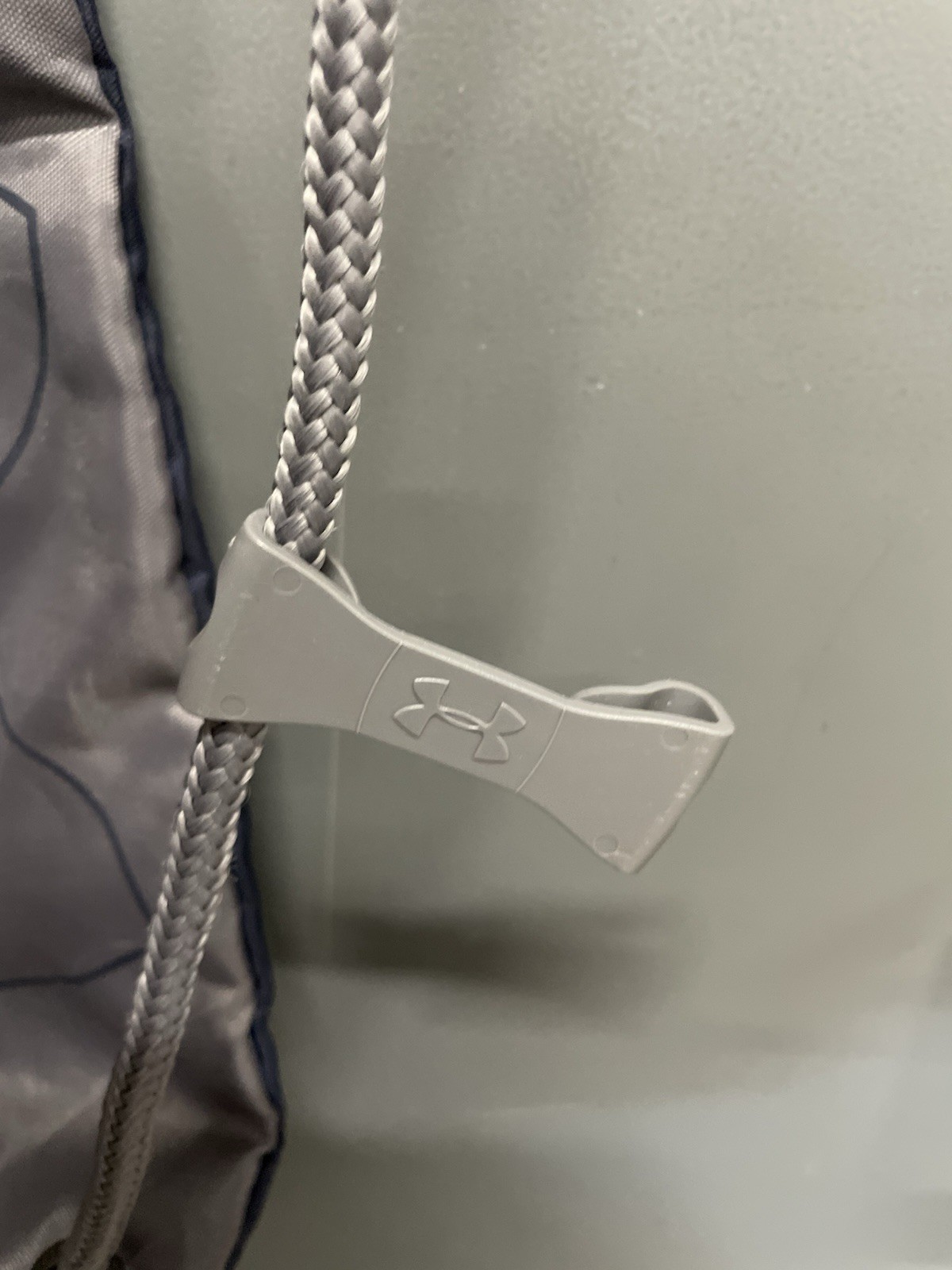 Under Armour Blue & Gray Ozsee Drawstring Sackpack Gym Bag