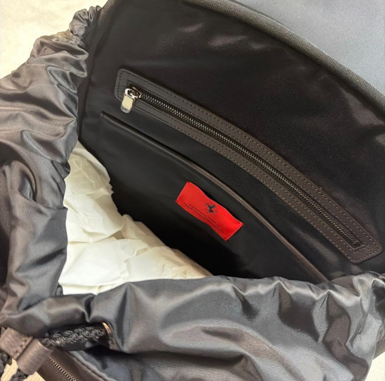 [Authentic・Limited Edition] Ferrari Purosangue F175 Leather Backpack Rucksack