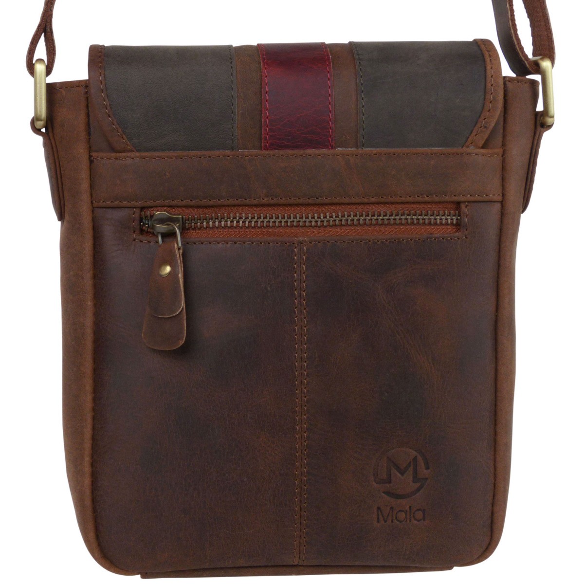 Mala Leather Compact Flap-Over Cross Body Bag Union Jack Vintage Collection