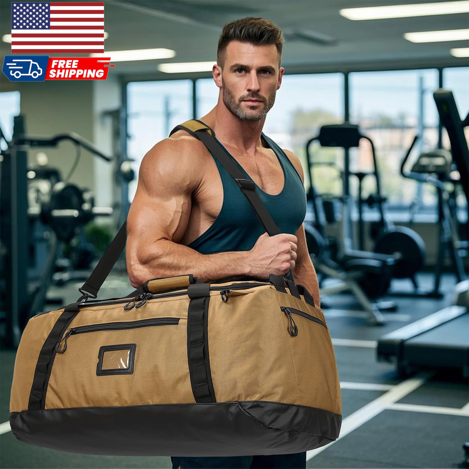 Extra Large Travel Duffle Bag Backpack for Men with Adjustable Dividers 120L …
