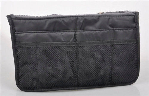 1 black Travel Insert Handbag Organizer Purse Large Liner Organizer Tidy UNISEX