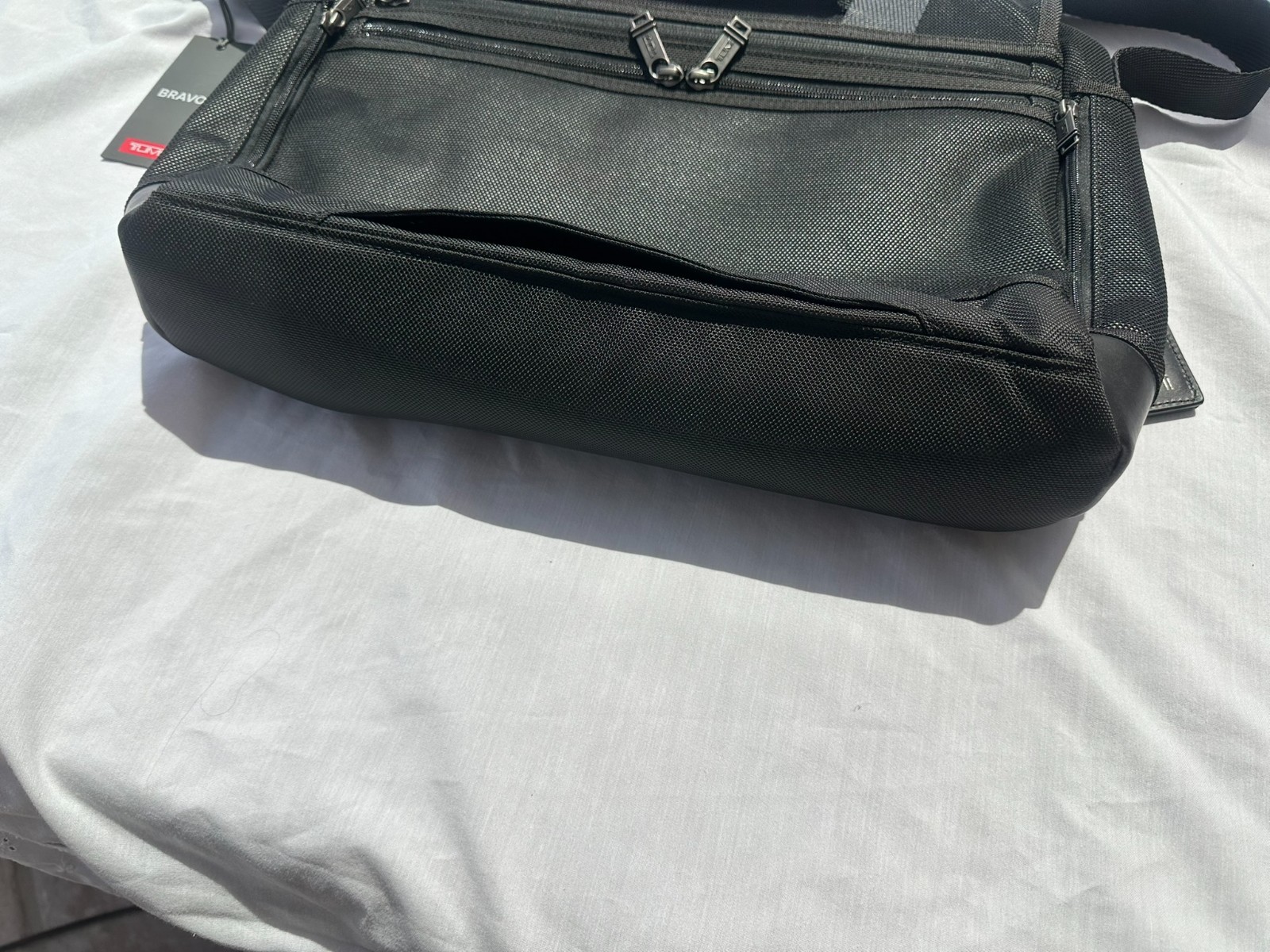 TUMI Alpha Bravo ‘Foster’ Reflective Silver Nylon Messenger Bag – 0222373RS2 NWT