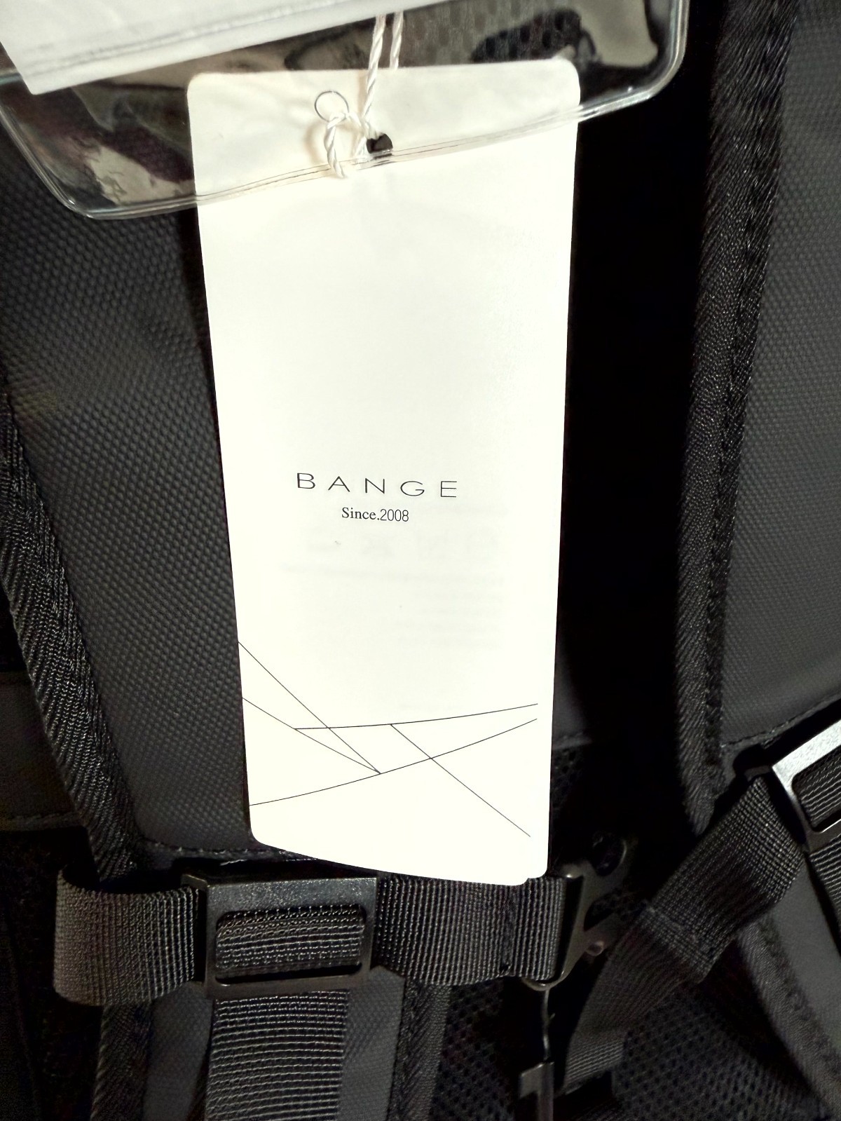 BANGE 45L Expandable Backpack Black Water Resistant Travel College Laptop Bag