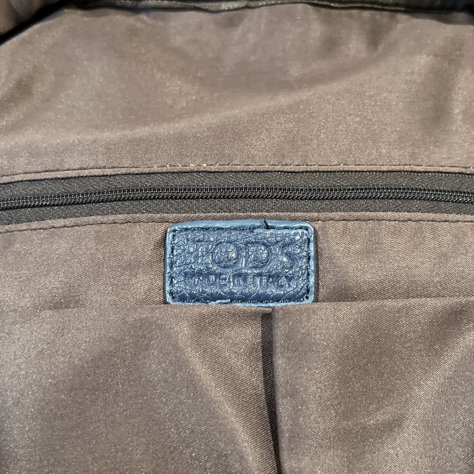 Tod’s Backpack in Navy Textured Leather