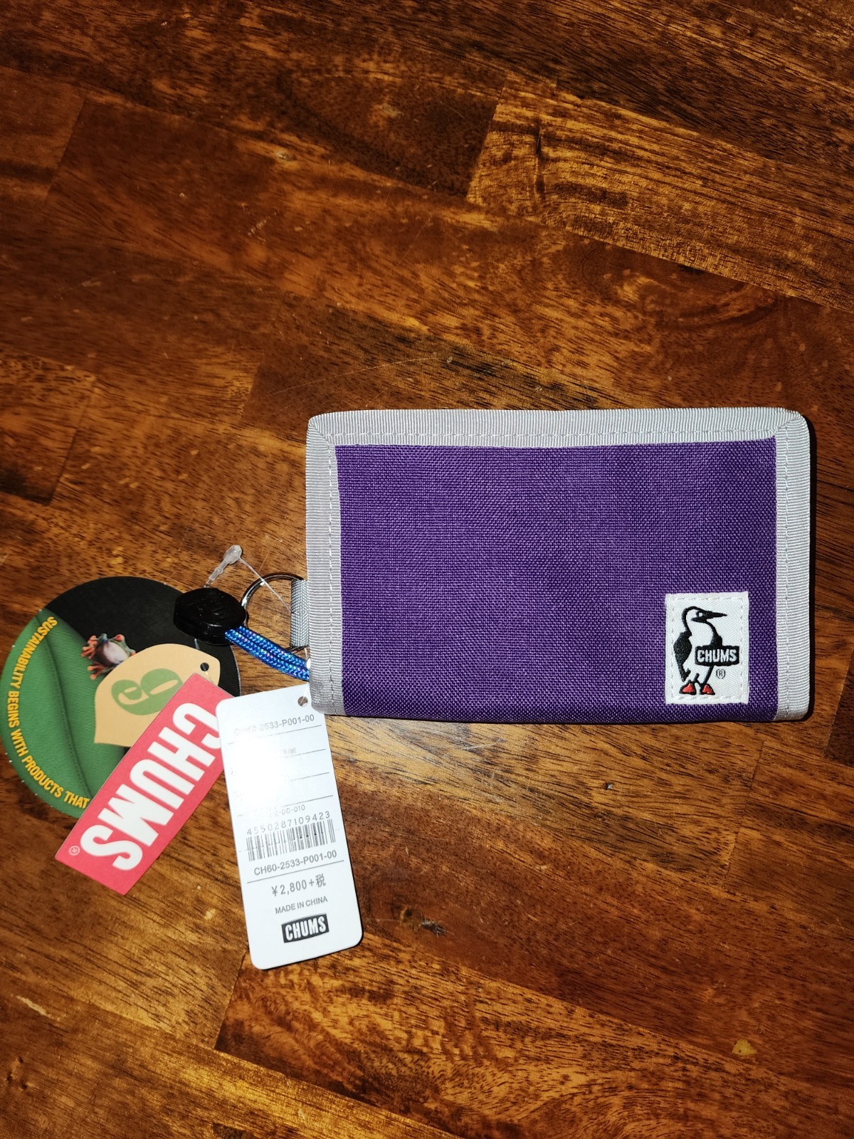 Chums Eco Card Wallet Recycled Japan Only US Seller Rare CH60-2533-P001-00 NEW