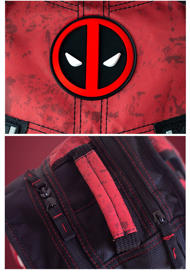 Marvel Deadpool 3 Backpack Laptop Casual Travel Rucksack Schoolbag Xmas Gift