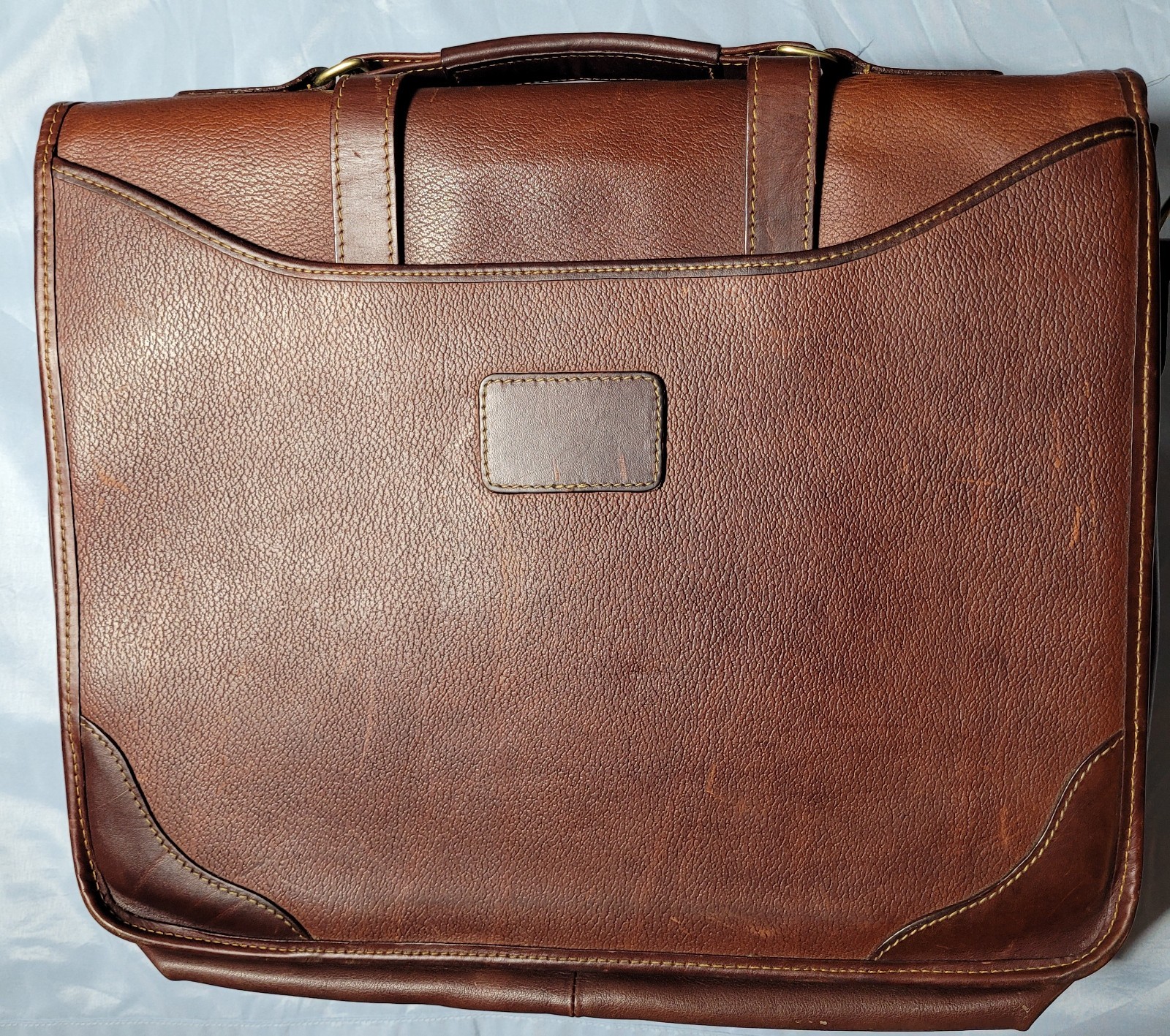 Orvis Leather Briefcase / saddle bag
