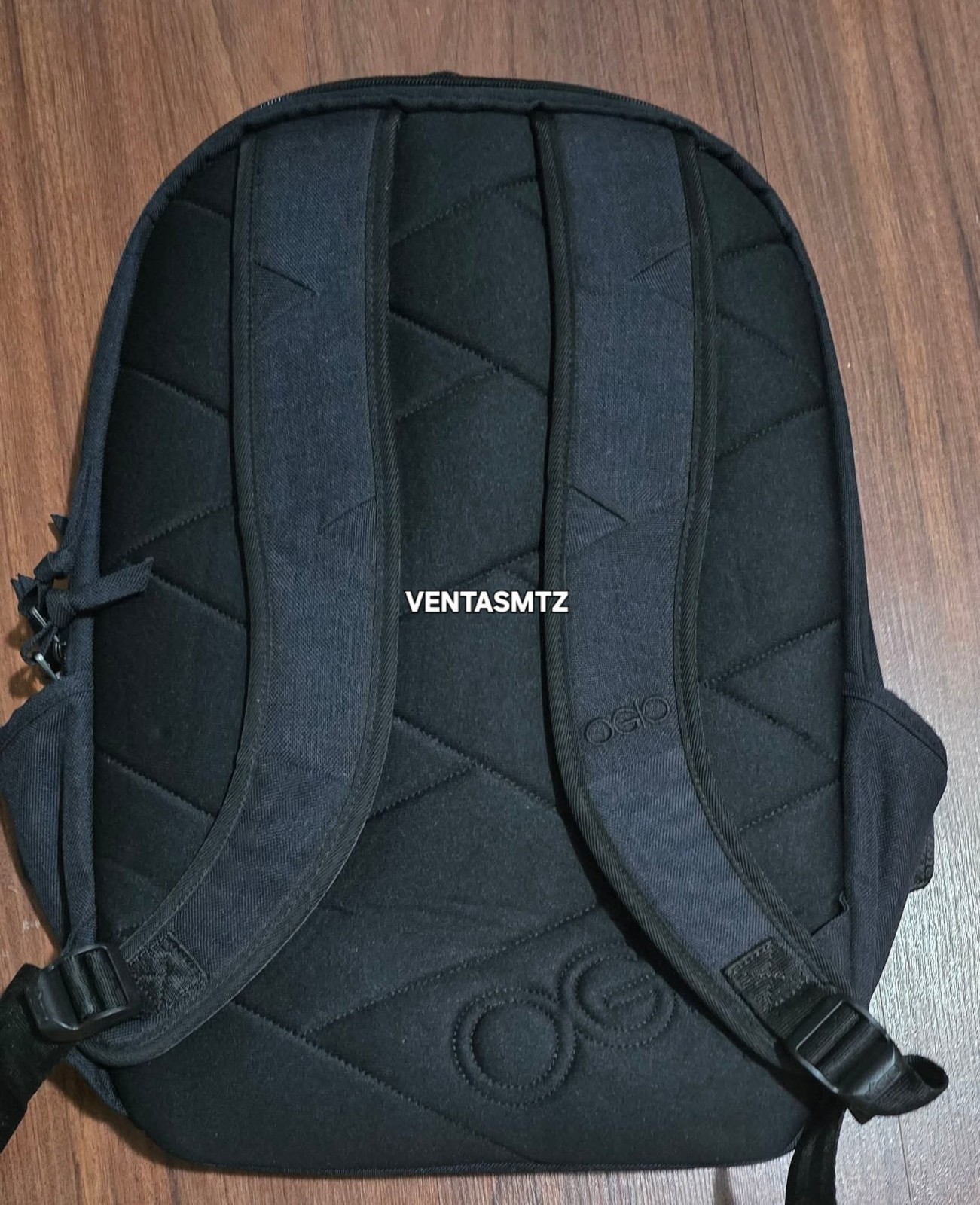 OGIO Ladies Melrose Pack black Backpack zip pockets canvas button accent