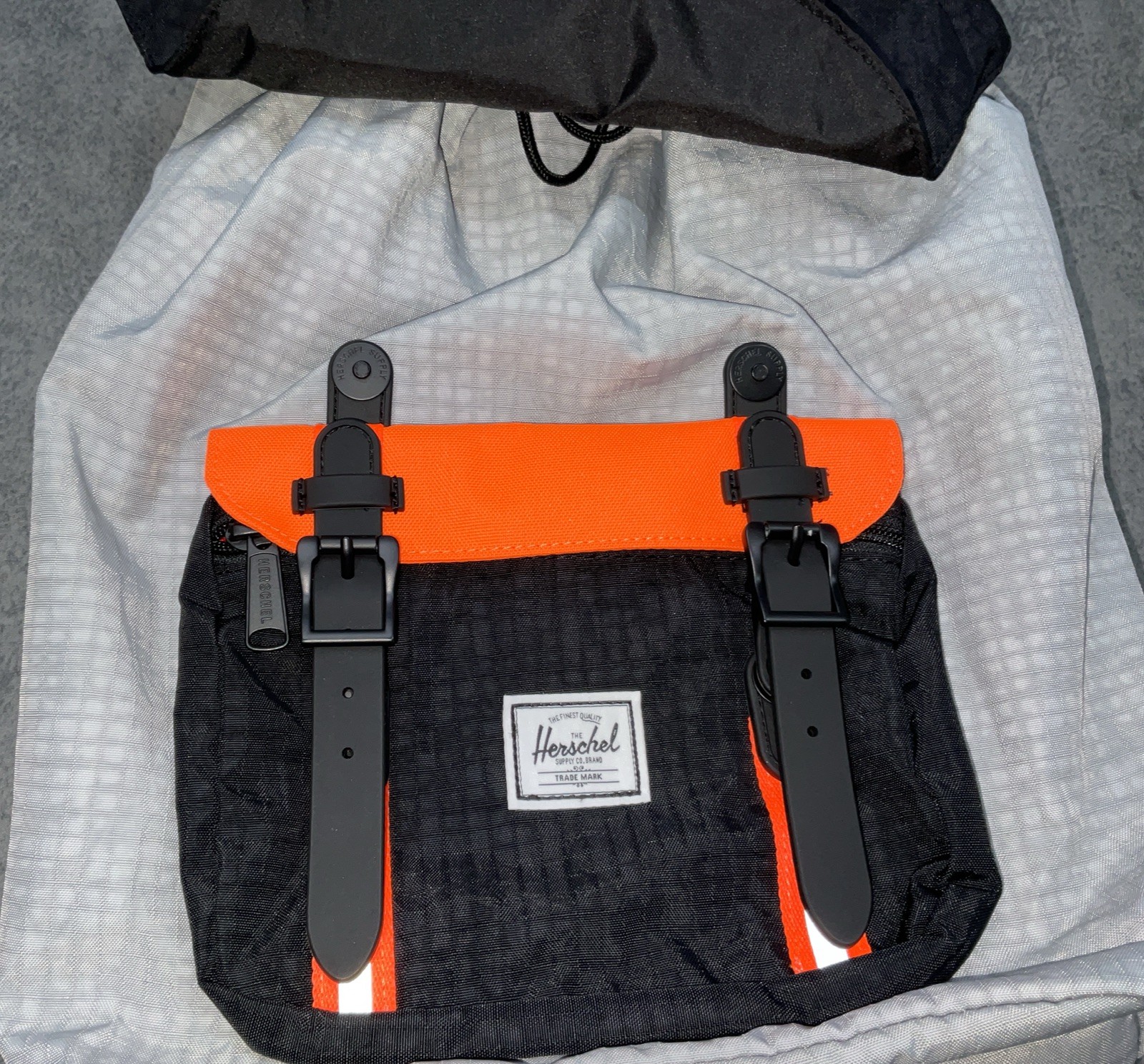 Herschel Supply Co. Little America Mid Backpack Black/Safety Orange