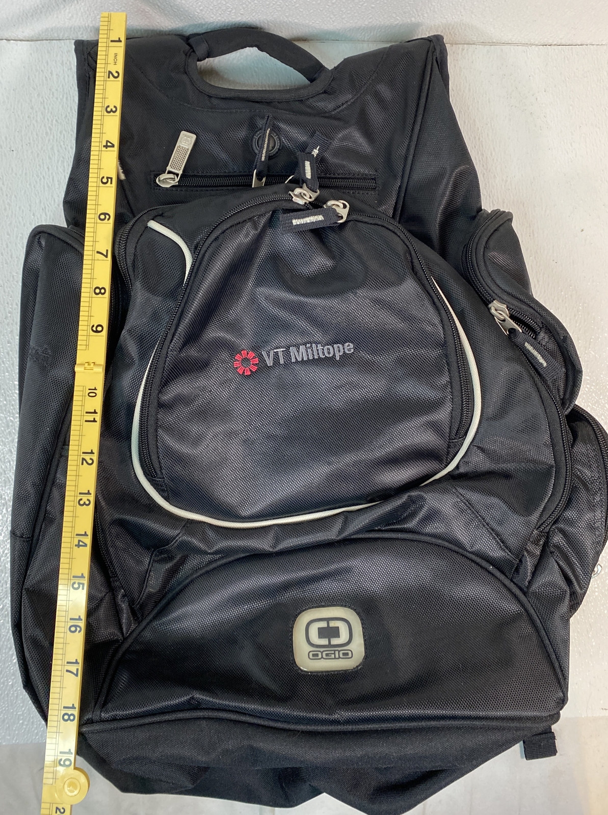 OGIO VT Miltope Seven Compartment Laptop Backpack 21”X 16” Black Excellent Cond