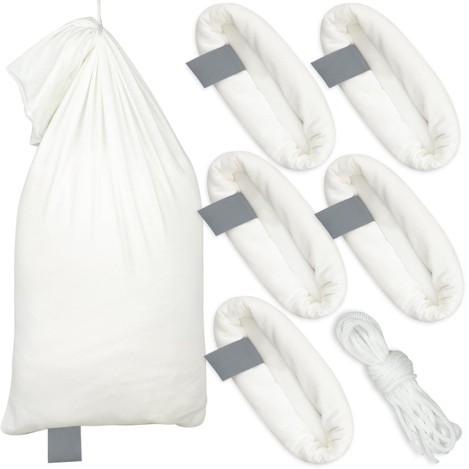 6 Pack Elk Game Bags Hunting Meat 48 x 12 inches and 28 x 12 inches, white