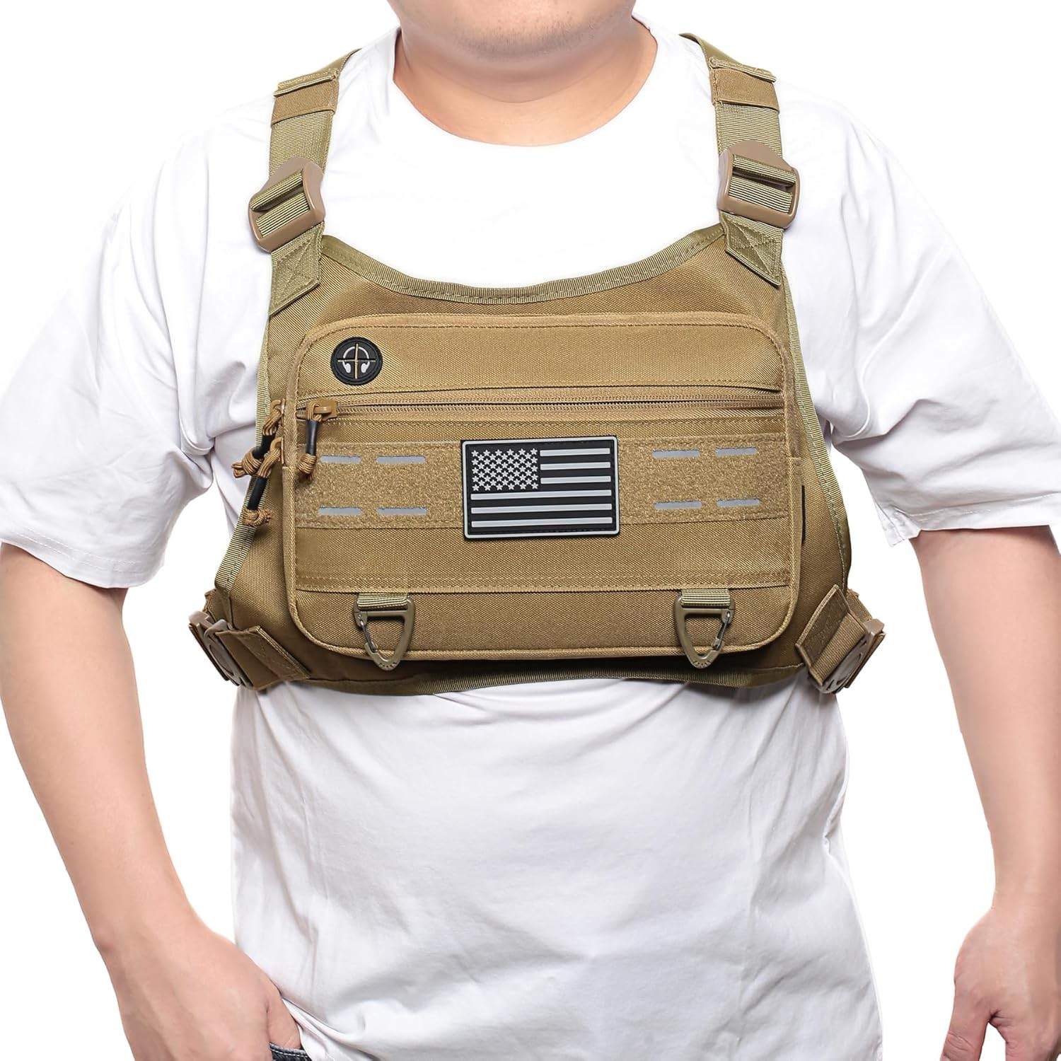 Sports Chest Pack Men Front Chest Bag Fits Most Pistols Chest Pouch Harness