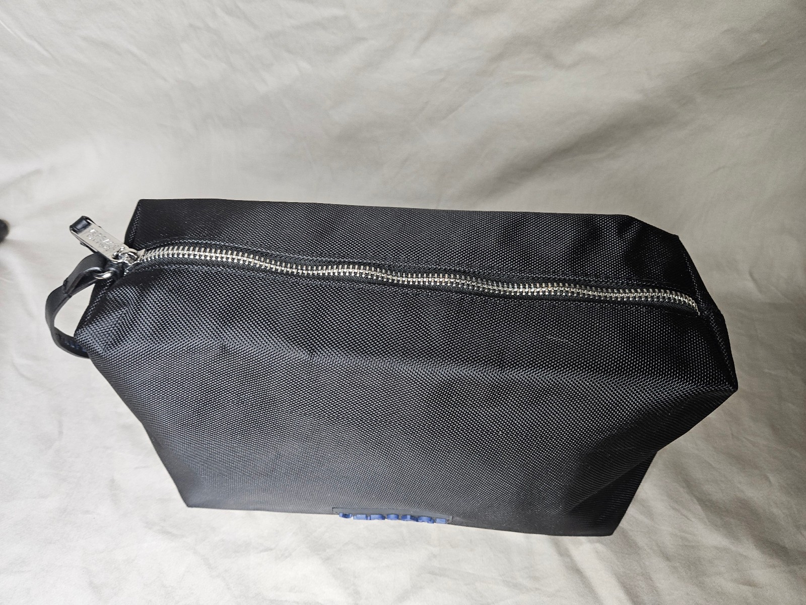 Versace Parfums Trousse Uomo Pouch For Men Black Blue Toiletry Travel Bag NEW