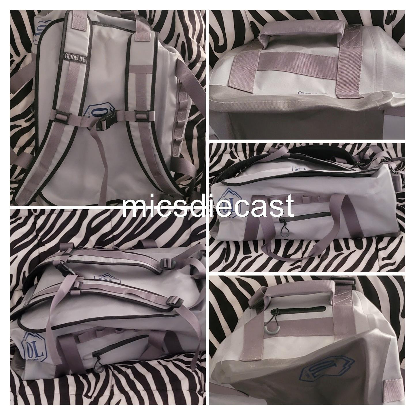 NEW Guidelife Duffel Survival 24 x 12 x 12 Gray Backpack Hiking Camping Gym