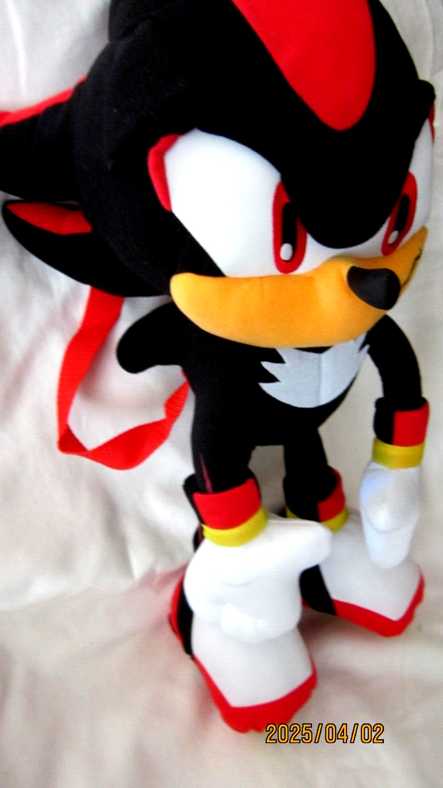 Sega 20″ Sonic Supersonics Black Shadow Plush Backpack Tote-NEW with Tags!