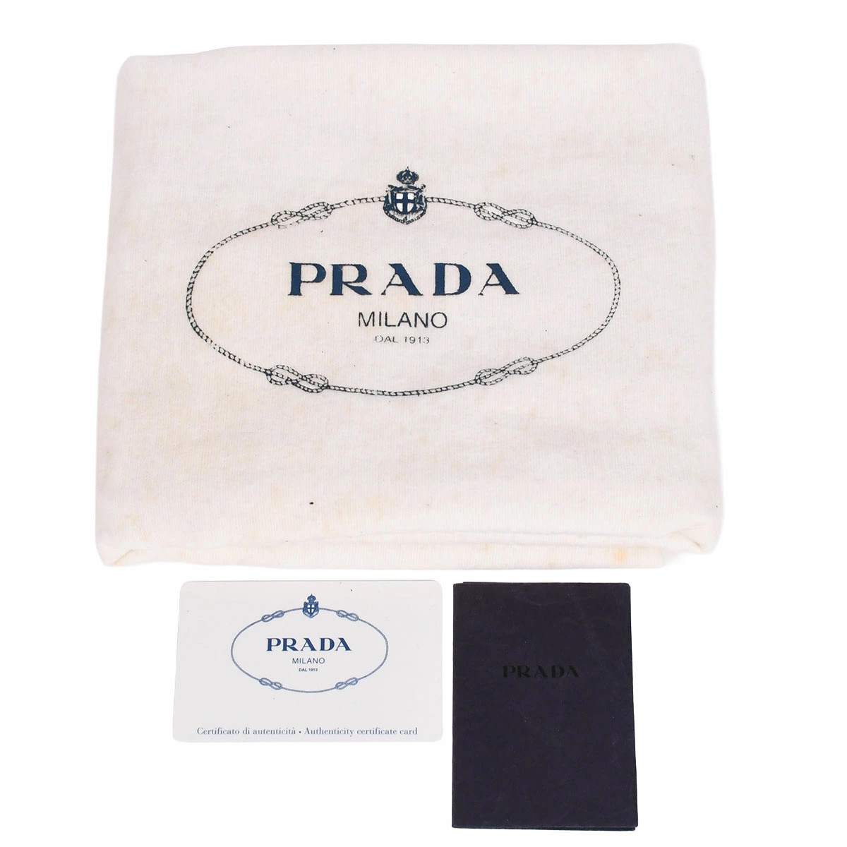 PRADA Triangle Logo Tote Bag Handbag Business Vertical Saffiano Leather