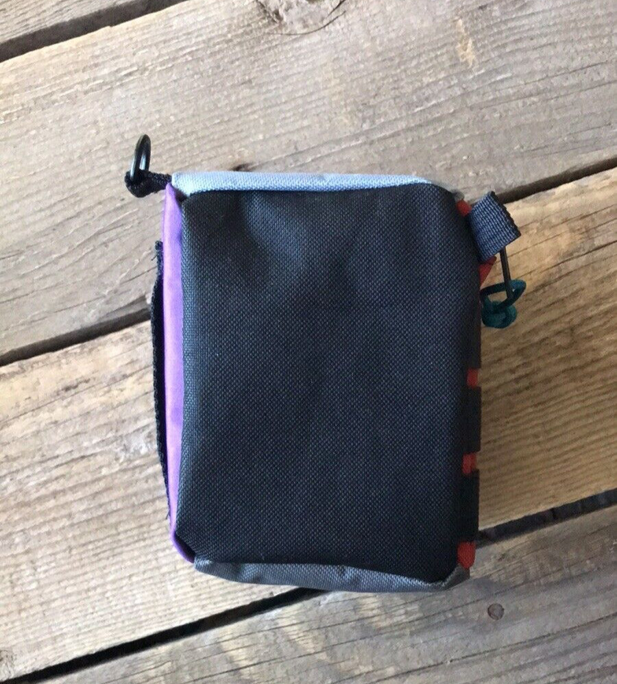 Handmade Upcycled Color Block Utility Pouch Hip/Belt Bag