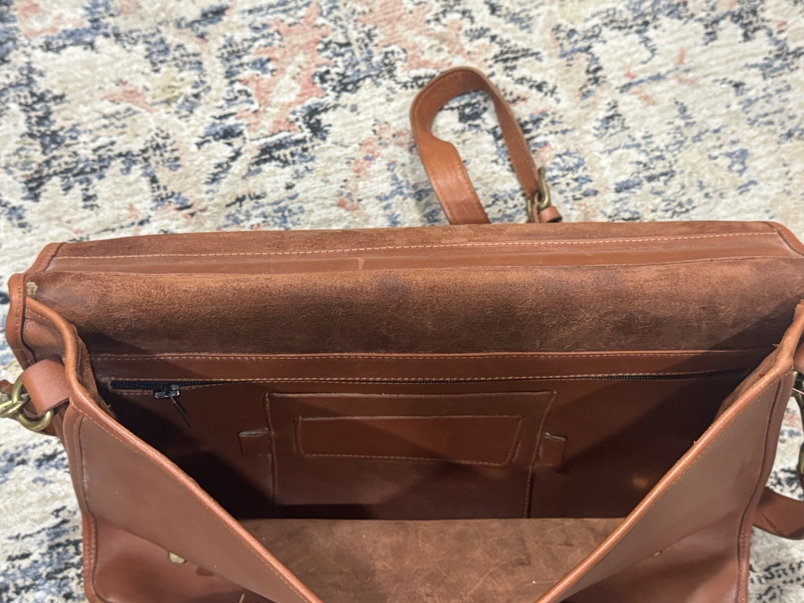 ROBERT CHEAU Heavy Saddle Leather Briefcase / Messenger Bag – American Made