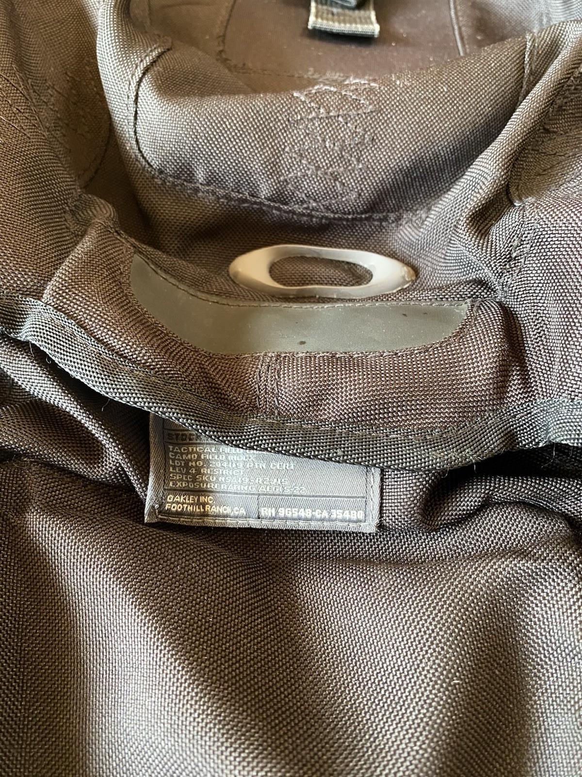 Vintage Oakley Panel Backpack Black “The Book of Eli” Tactical Bag Y2K