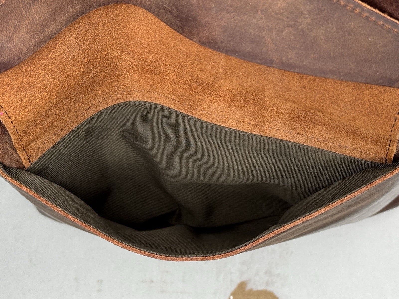 S-ZONE Genuine Buffalo Leather Backpack Purse Dark Brown Travel Laptop Bag 12.9”