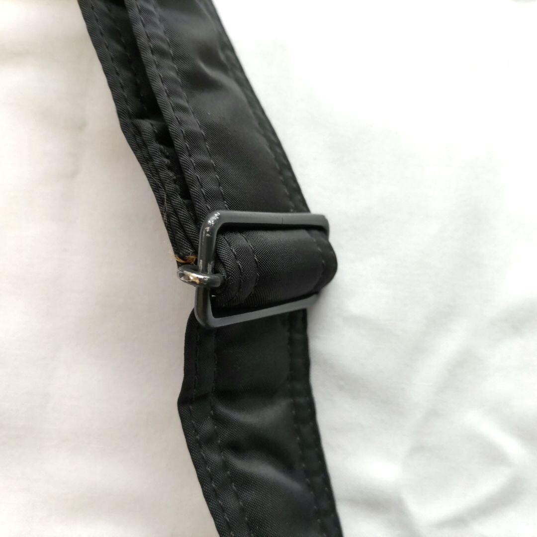 PORTER Tanker Black 2 Layer Shoulder Bag S Nylon Double Zip Japan 27cm 17cm 8cm