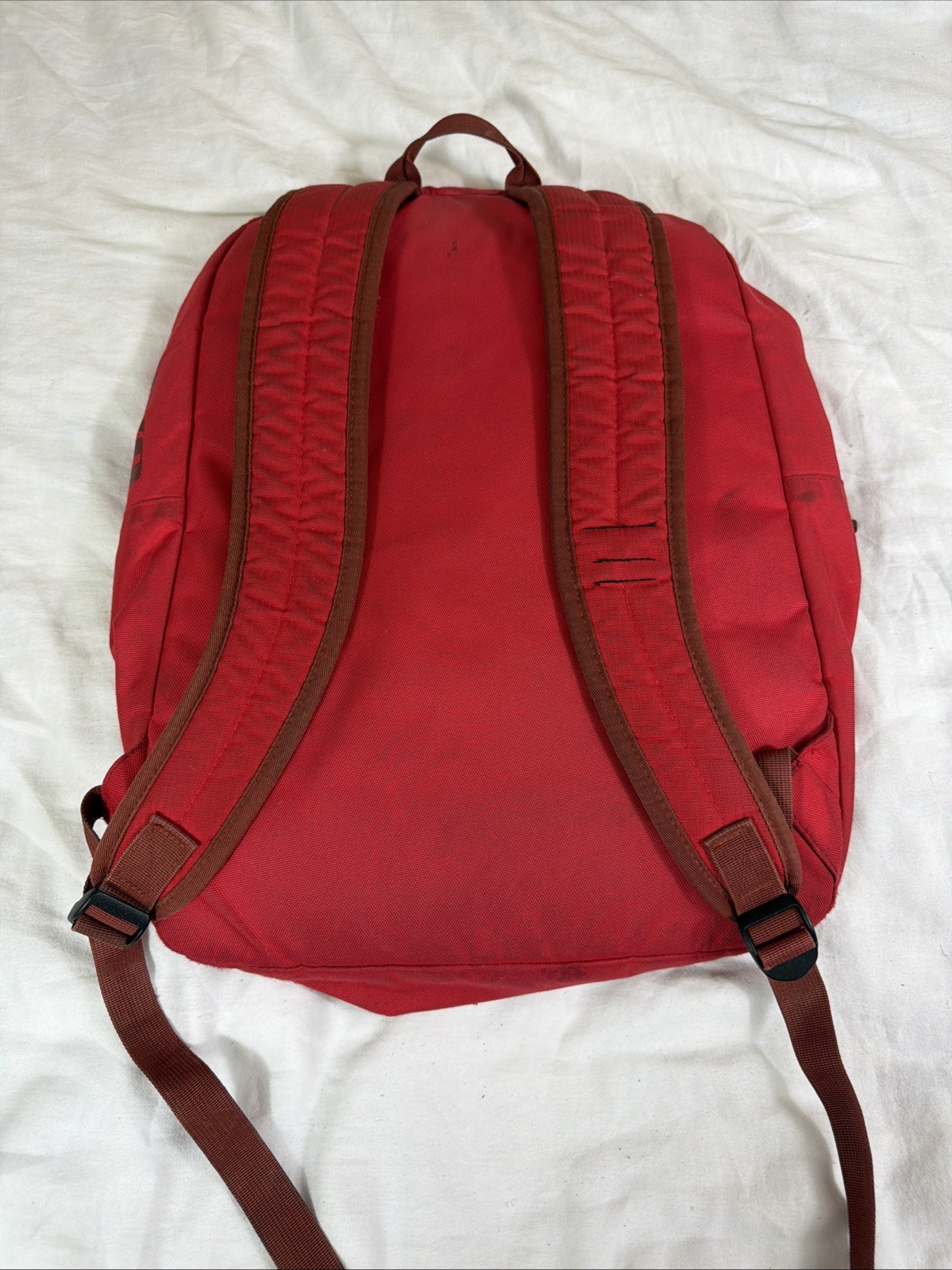 Oakley Works Backpack Ripstop Utility Pockets Software Red Thrash Stained