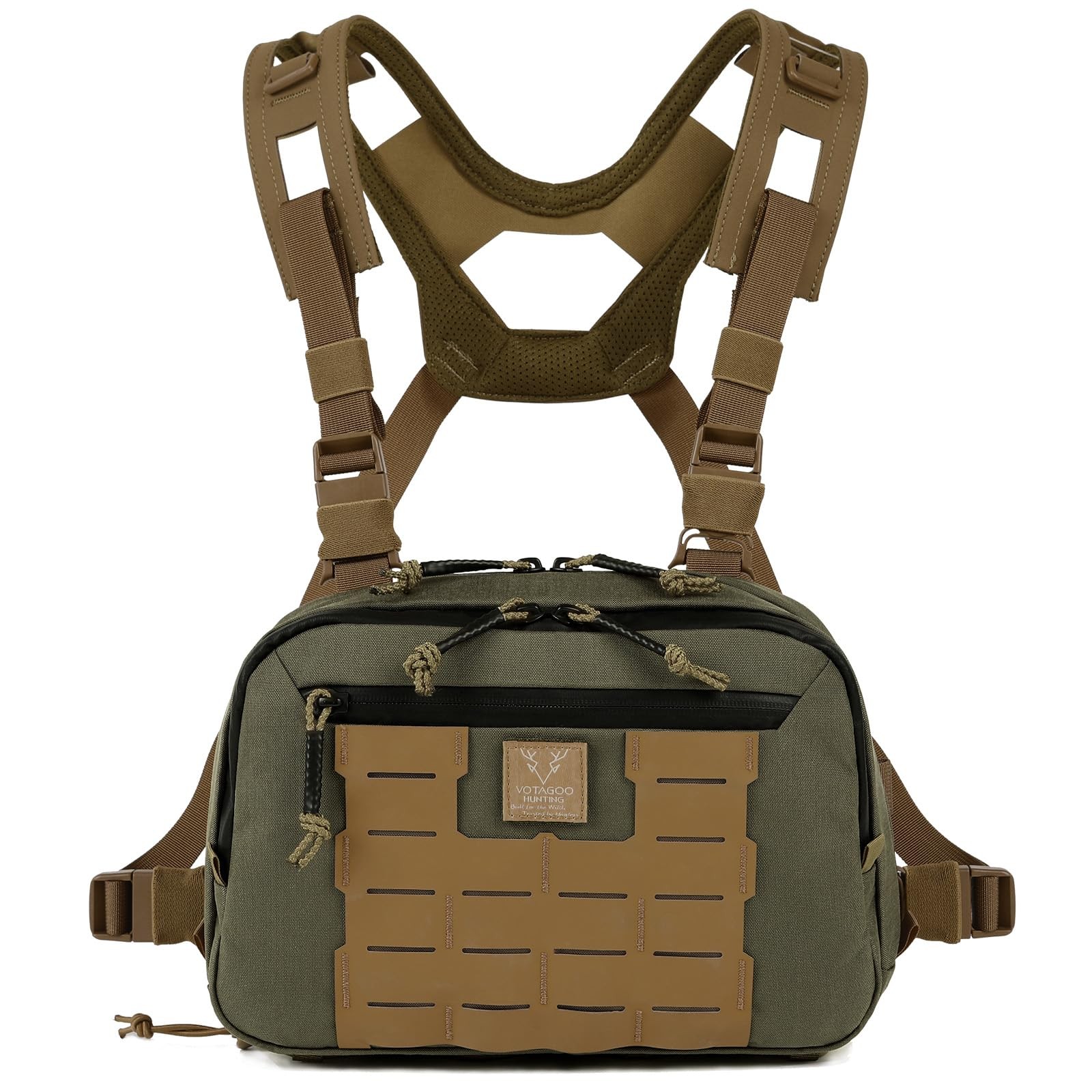 Tactical Chest Rig Bag, 3L Utility Hypalon Molle Chest Rig With Map Pocket 50…