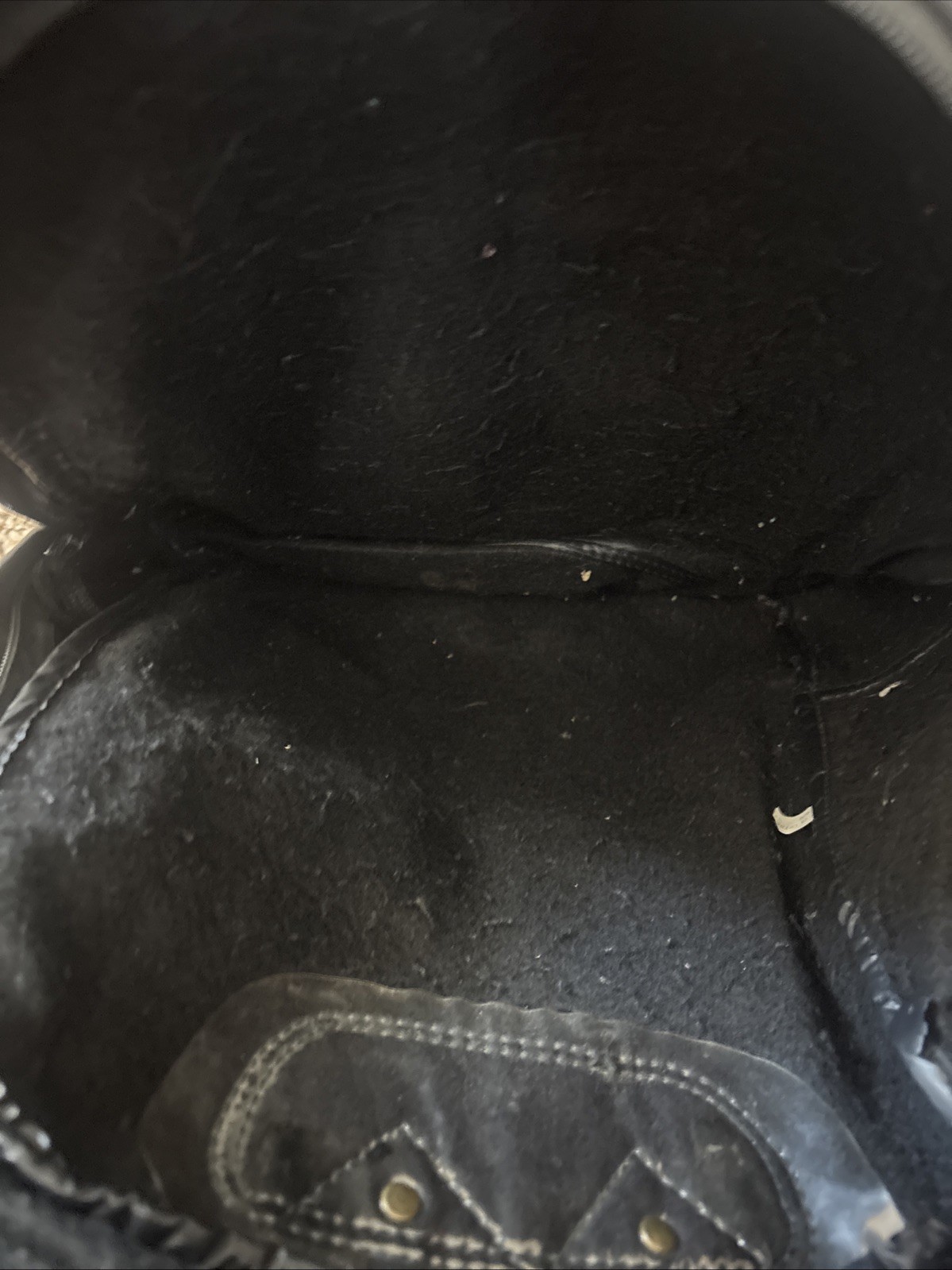 Vintage Flight Pax Black Leather Backpack 80s 90s Travel Motorcycle Retro USED
