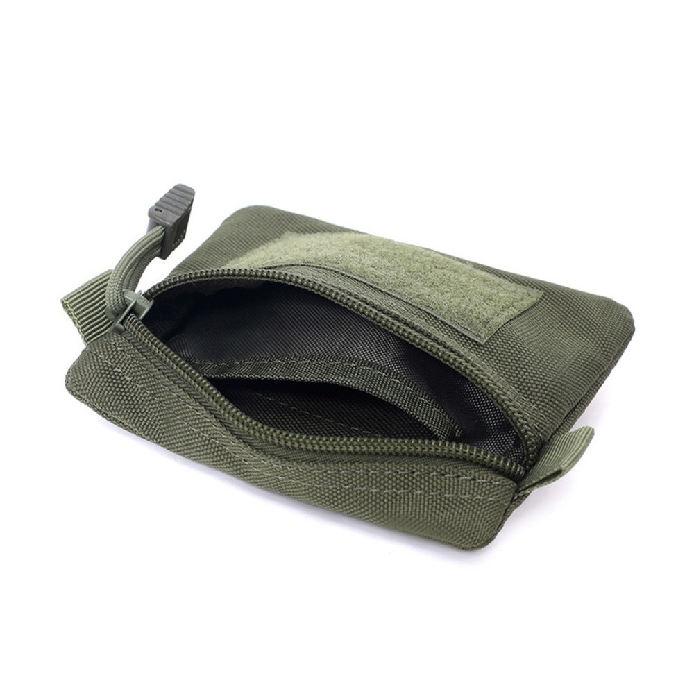 Tactical EDC Molle Pouch Wallet Small Utility Keychain Travel Zipper Waist Bag