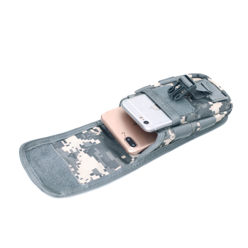 Molle Cellphone Holder BagTactical Molle Horizontal Zipper Pouch for Small Items