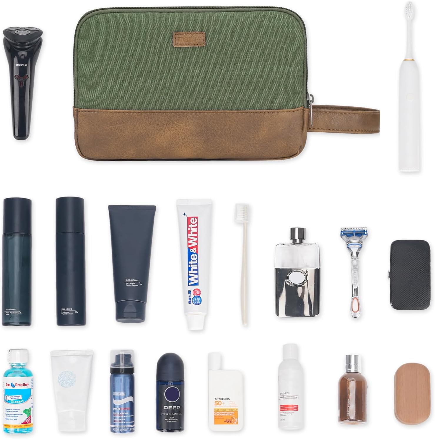 Travel Toiletry Bag for Men Large Toiletries Shaving Bag Water Resistant Hanging