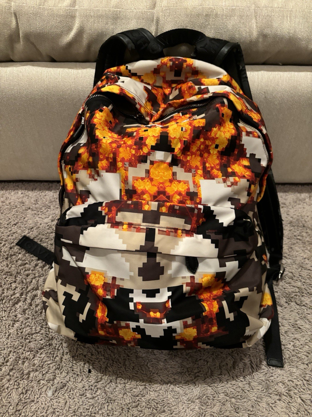 Givenchy Paris Multicolor Backpack Men’s Orange Black