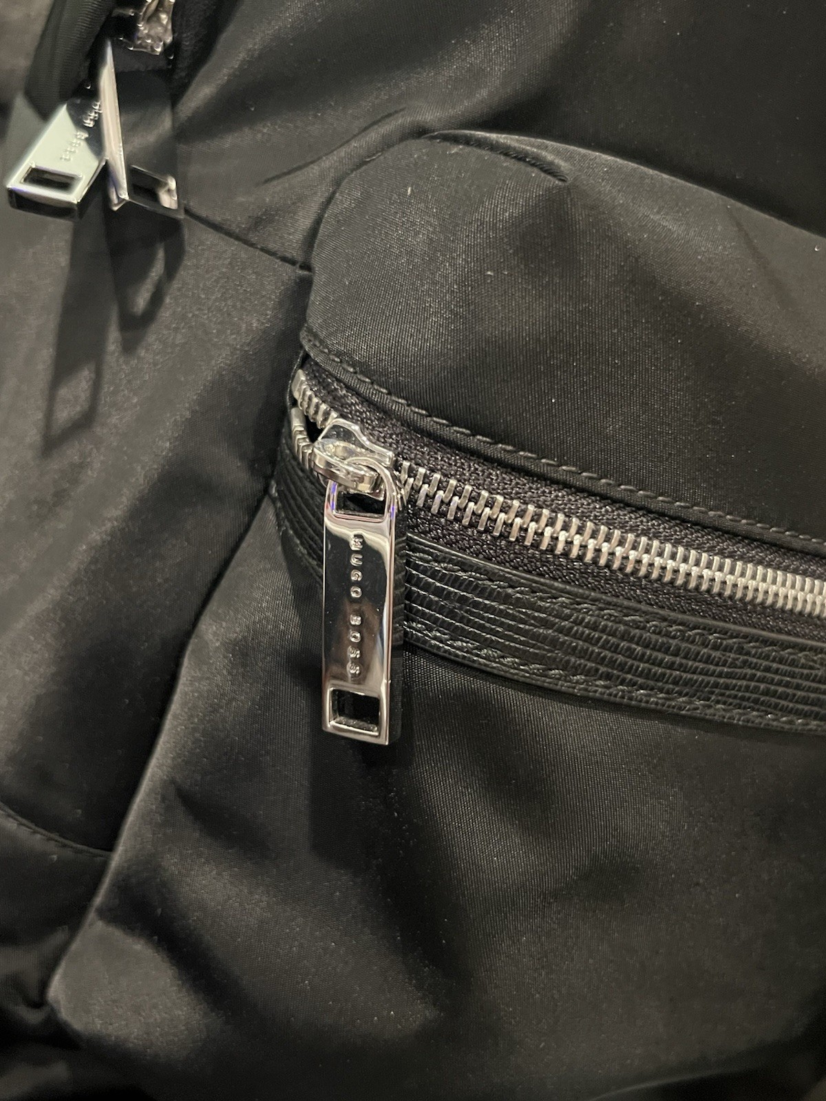 BOSS Black Nylon backpack features a minimalist design NWOT MSRP $298