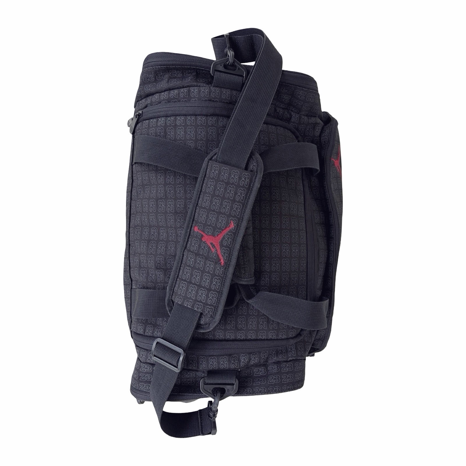 Jordan Monogram 23 Duffel Bag Black Retro Vintage Gym Travel Shoulder Jumpman