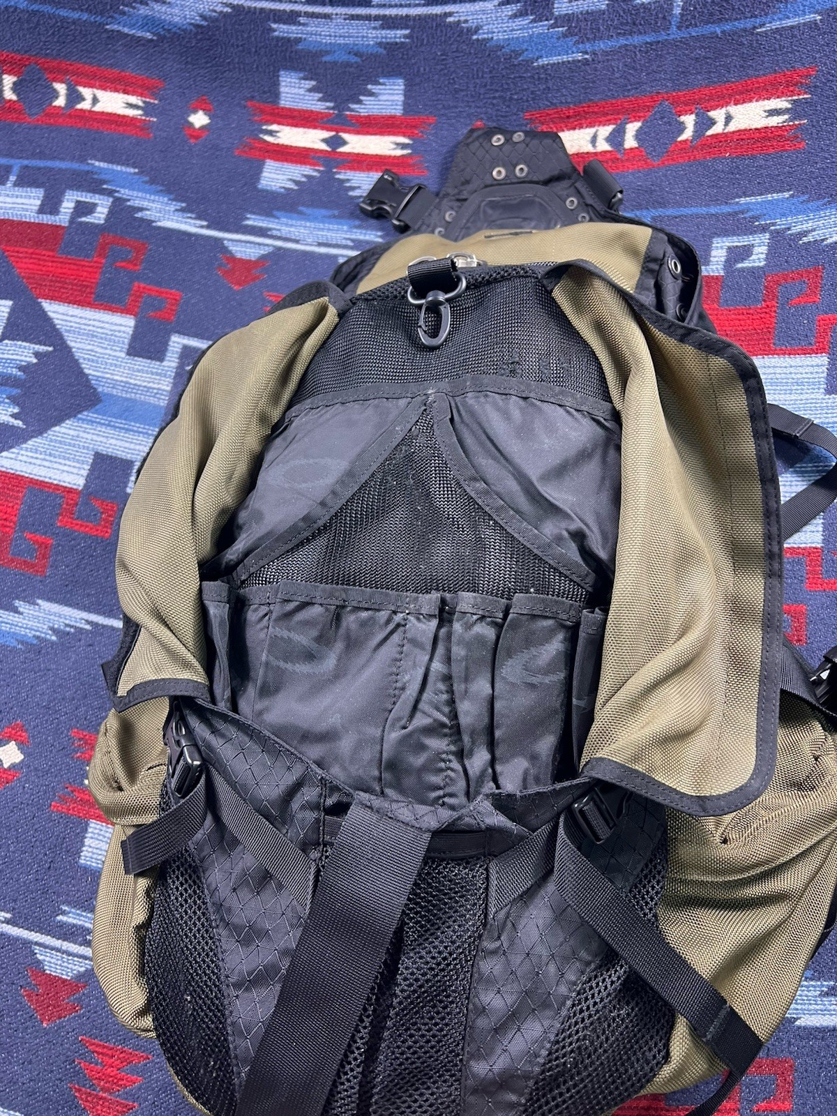 Vtg Oakley Icon Backpack Tactical 90s Y2K USA Software Carry On Olive 2.0 3.0