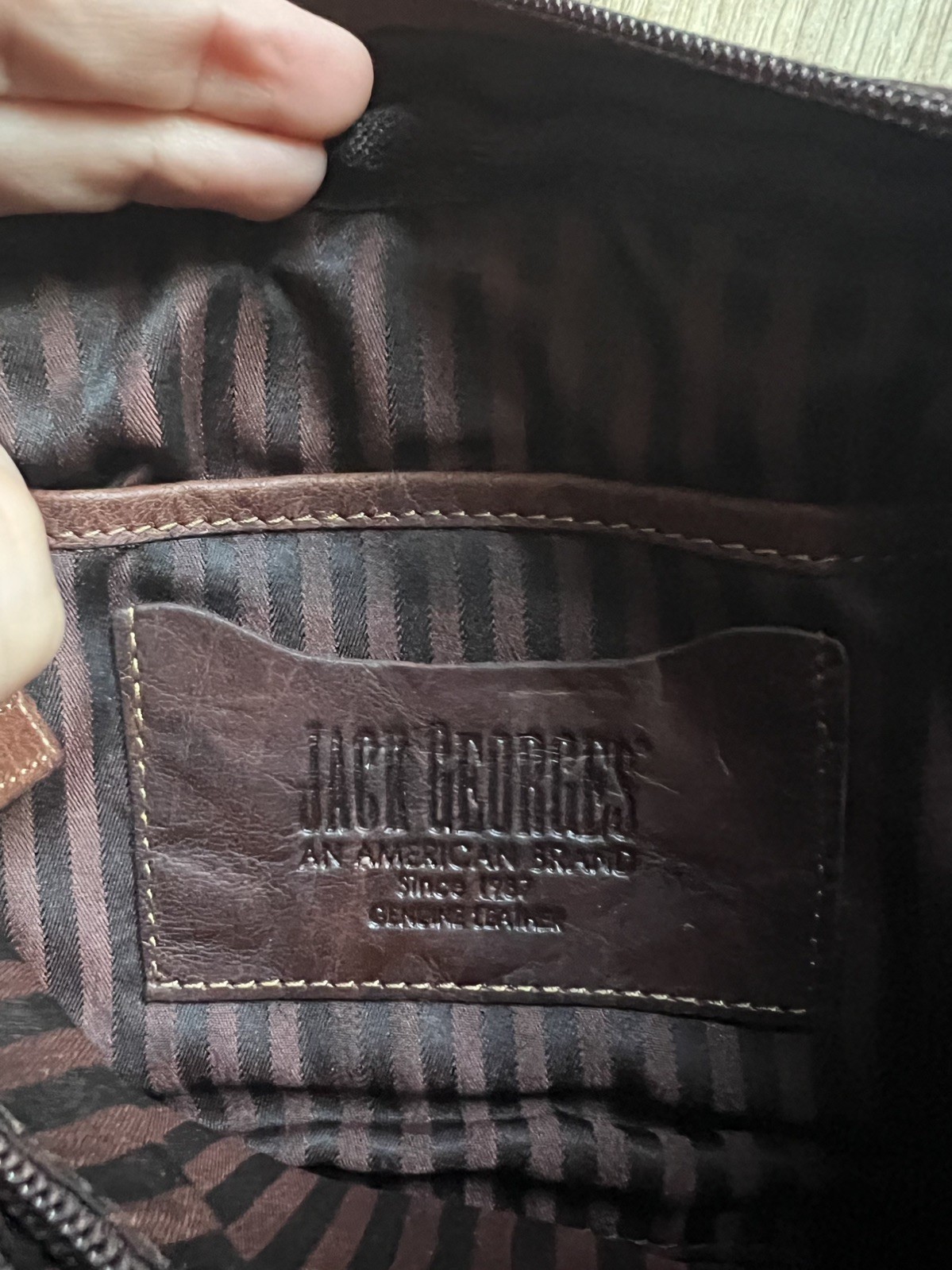 Jack Georges Voyager Brown Buffalo Fine Leather Belt Bag UNISEX Fanny Pack